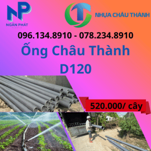 Ống Nhựa D120 Châu Thành Giá Rẻ