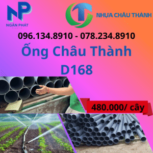 Ống Nhựa D168 Châu Thành Giá Rẻ