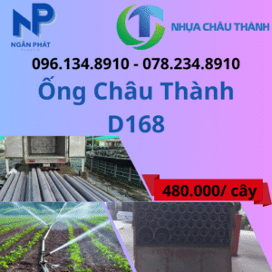 Ống Nhựa D168 Châu Thành Giá Rẻ