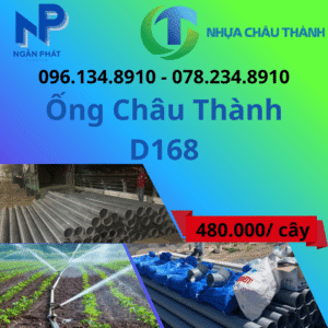 Ống Nhựa D168 Châu Thành Giá Rẻ