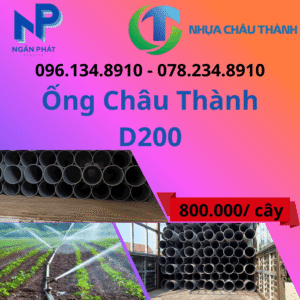Ống Nhựa D200 Châu Thành Giá Rẻ