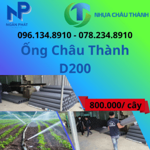Ống Nhựa D200 Châu Thành Giá Rẻ