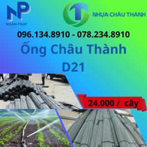 Ống Nhựa D21 Châu Thành Giá Rẻ