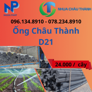 Ống Nhựa D21 Châu Thành Giá Rẻ