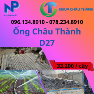 Ống Nhựa D27 Châu Thành Giá Rẻ