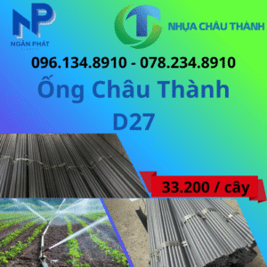 Ống Nhựa D27 Châu Thành Giá Rẻ