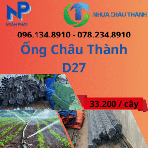 Ống Nhựa D27 Châu Thành Giá Rẻ