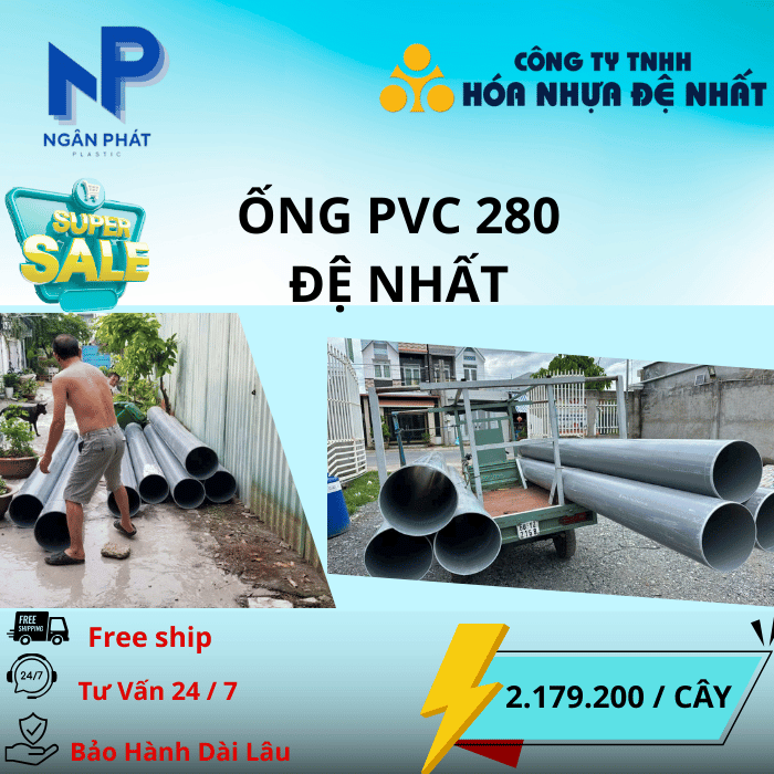 Ống Nhựa D280 Đệ Nhất Ống Nhựa D280 Đệ Nhất
