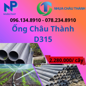 Ống Nhựa D315 Châu Thành Giá Rẻ
