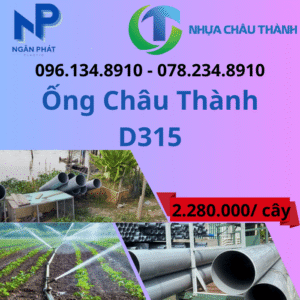 Ống Nhựa D315 Châu Thành Giá Rẻ