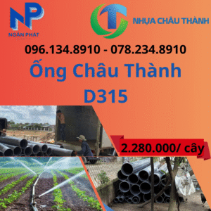 Ống Nhựa D315 Châu Thành Giá Rẻ