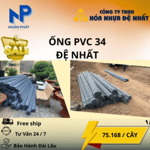 Ống Nhựa D34 Đệ Nhất