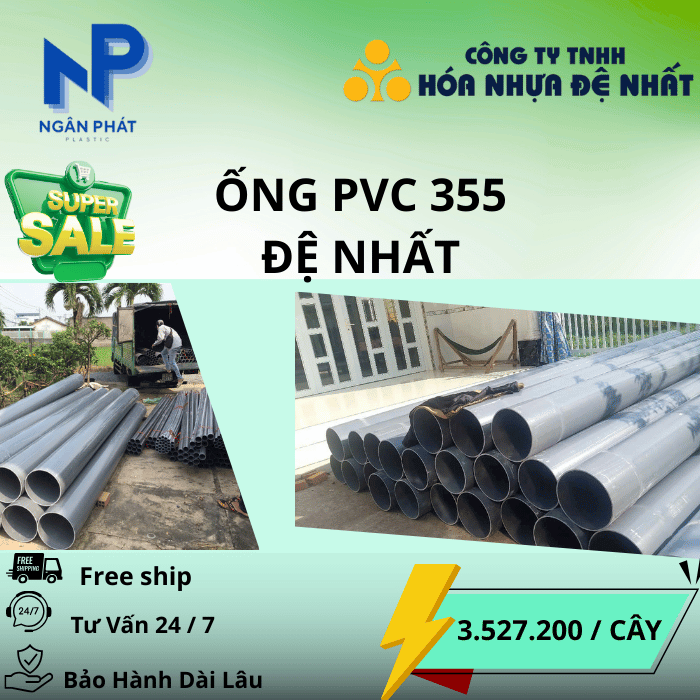 Ống Nhựa D355 Đệ Nhất Ống Nhựa D355 Đệ Nhất
