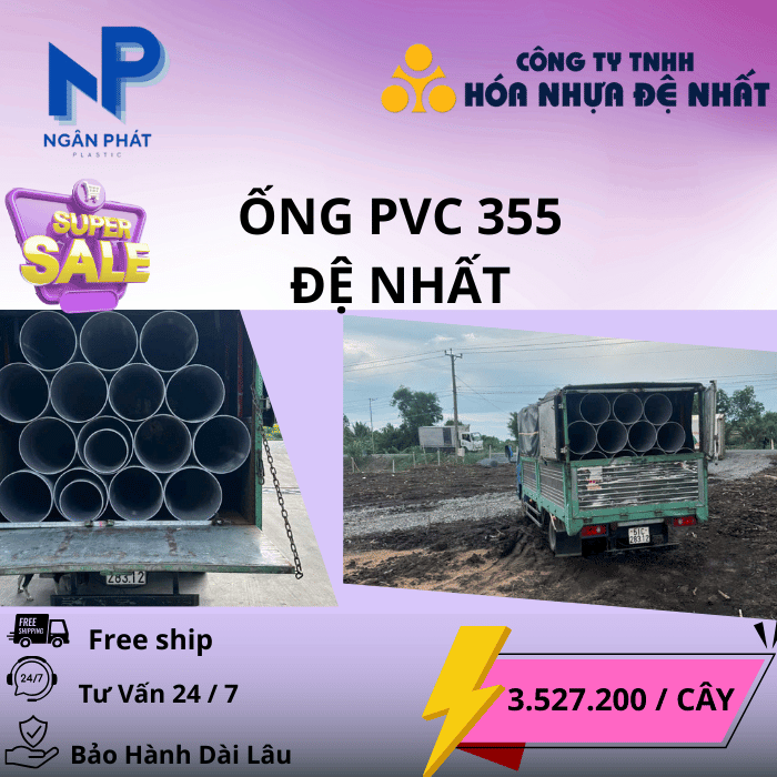 Ống Nhựa D355 Đệ Nhất Ống Nhựa D355 Đệ Nhất