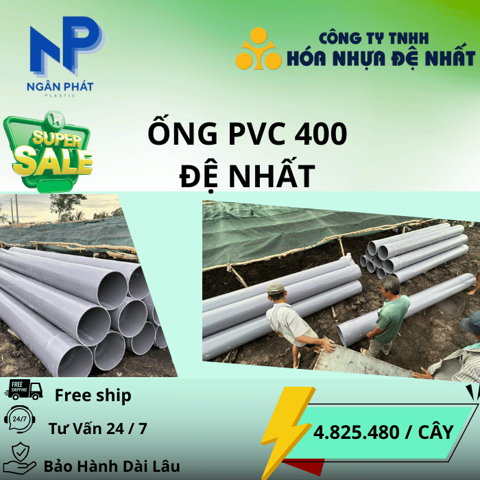 Ống Nhựa D400 Đệ Nhất Ống Nhựa D400 Đệ Nhất