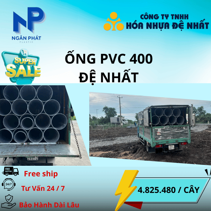 Ống Nhựa D400 Đệ Nhất Ống Nhựa D400 Đệ Nhất