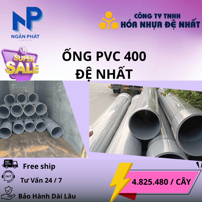 Ống Nhựa D400 Đệ Nhất Ống Nhựa D400 Đệ Nhất