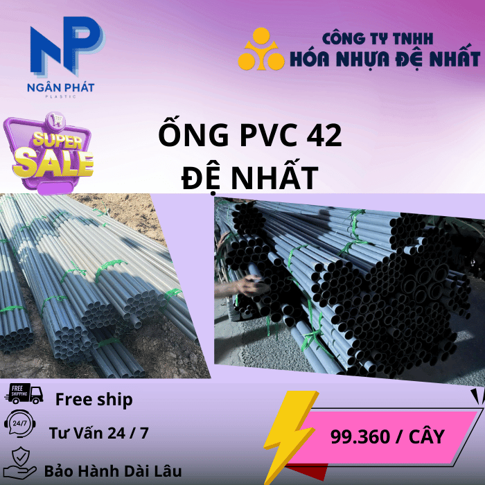 Ống Nhựa D42 Đệ Nhất Ống Nhựa D42 Đệ Nhất