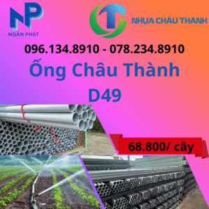 Ống Nhựa D49 Châu Thành Giá Rẻ