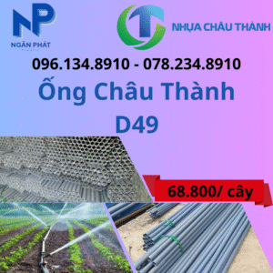 Ống Nhựa D49 Châu Thành Giá Rẻ
