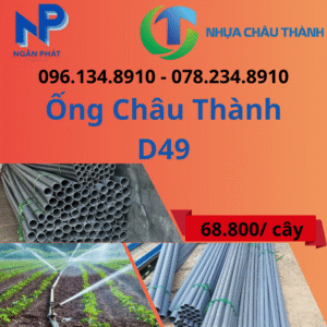 Ống Nhựa D49 Châu Thành Giá Rẻ