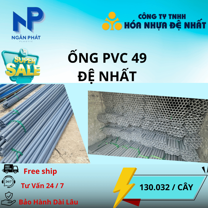 Ống Nhựa D49 Đệ Nhất Ống Nhựa D49 Đệ Nhất