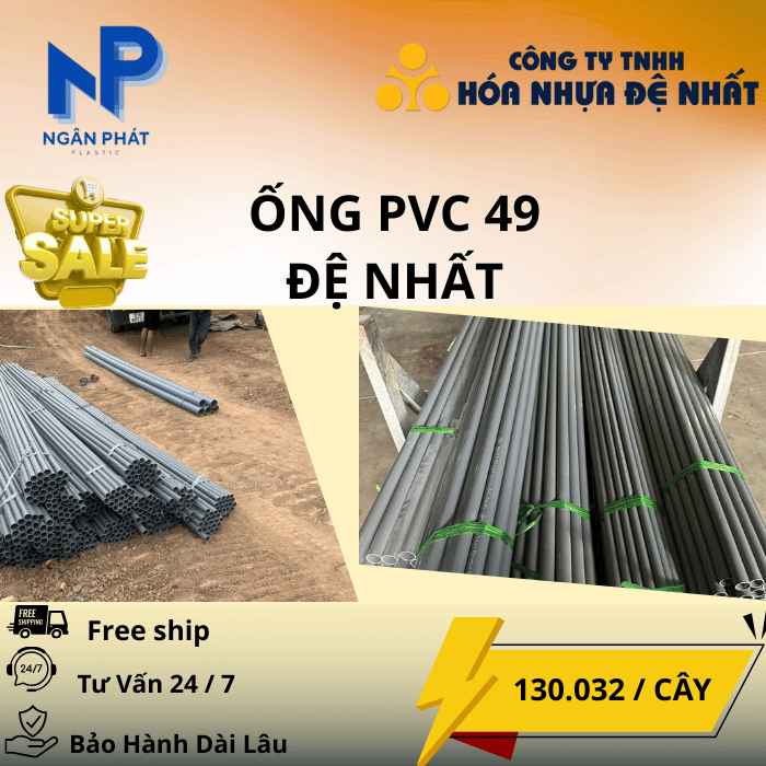 Ống Nhựa D49 Đệ Nhất Ống Nhựa D49 Đệ Nhất