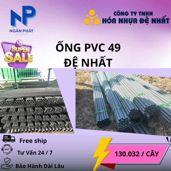 Ống Nhựa D49 Đệ Nhất Ống Nhựa D49 Đệ Nhất
