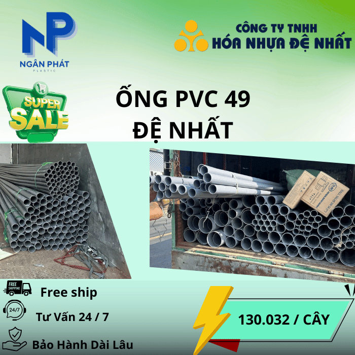 Ống Nhựa D49 Đệ Nhất Ống Nhựa D49 Đệ Nhất