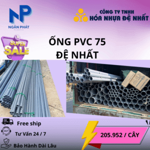 Ống Nhựa D75 Đệ Nhất