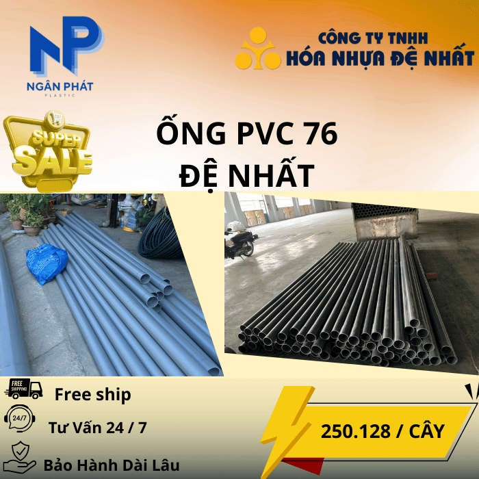 Ống Nhựa D76 Đệ Nhất Ống Nhựa D76 Đệ Nhất