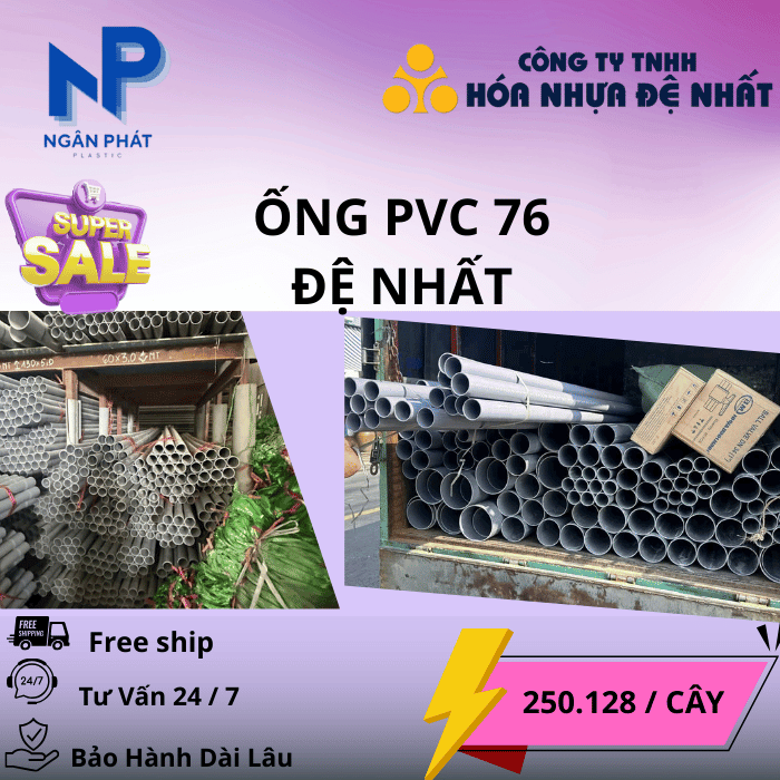 Ống Nhựa D76 Đệ Nhất Ống Nhựa D76 Đệ Nhất