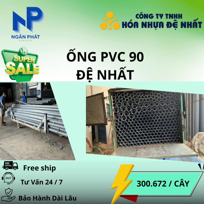 Ống Nhựa D90 Đệ Nhất Ống Nhựa D90 Đệ Nhất
