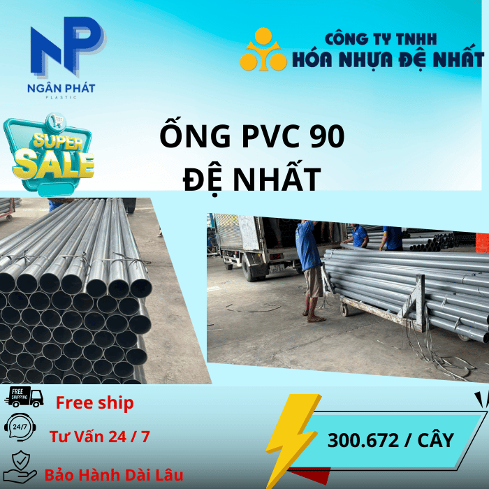 Ống Nhựa D90 Đệ Nhất Ống Nhựa D90 Đệ Nhất