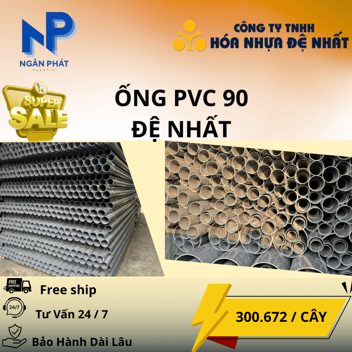 Ống Nhựa D90 Đệ Nhất Ống Nhựa D90 Đệ Nhất