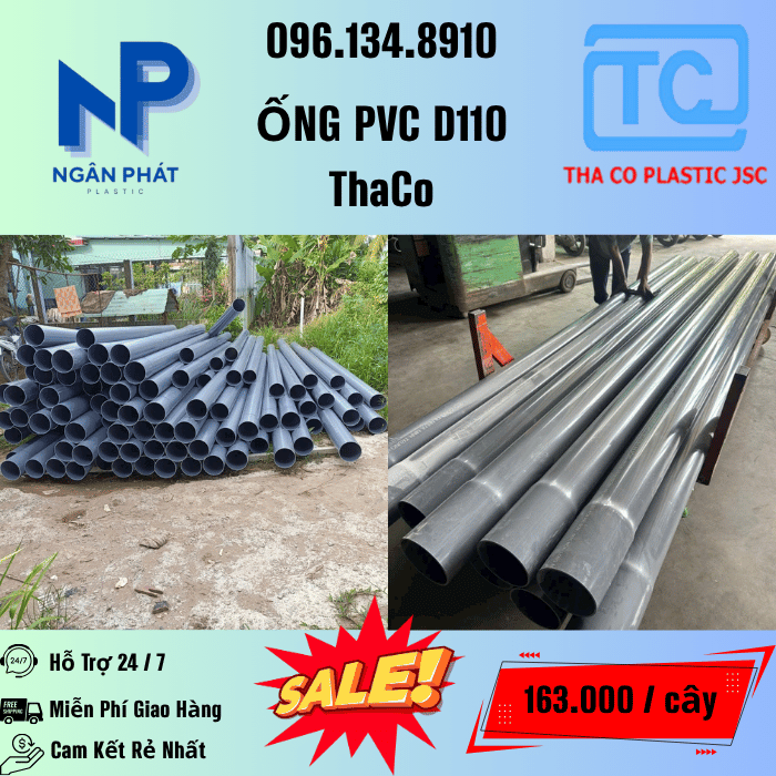 Giá Ống Nhựa 110 ThaCo Mới Nhất