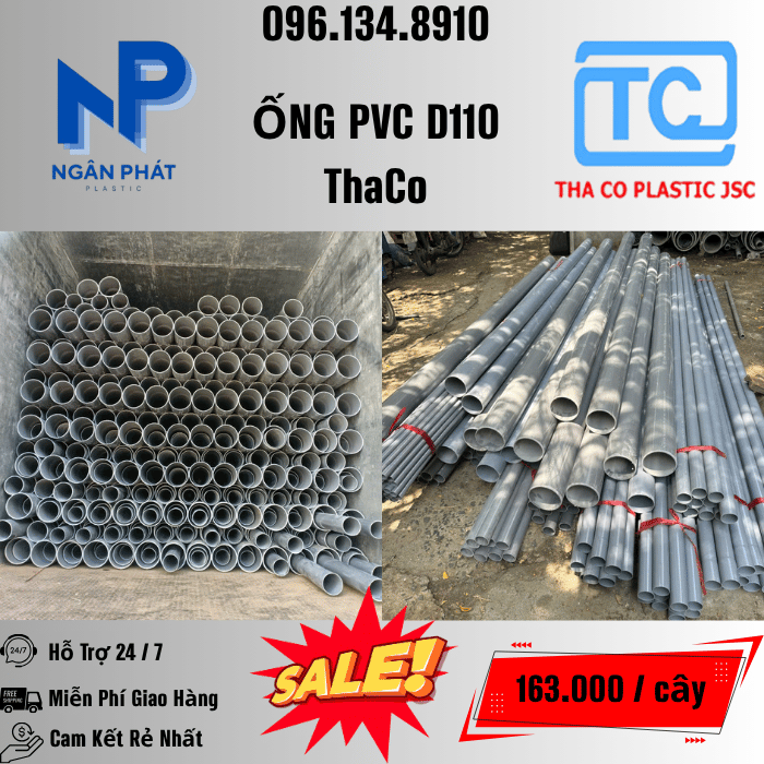 Giá Ống Nhựa 110 ThaCo Mới Nhất