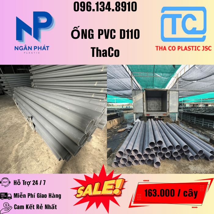 Giá Ống Nhựa 110 ThaCo Mới Nhất