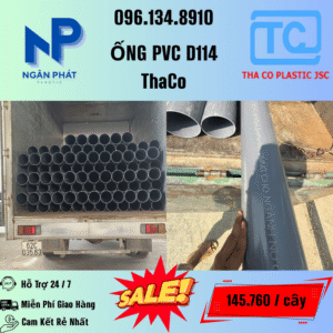Giá Ống Nhựa 114 ThaCo Mới Nhất