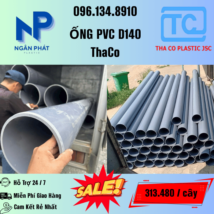 Giá Ống Nhựa 140 ThaCo Mới Nhất
