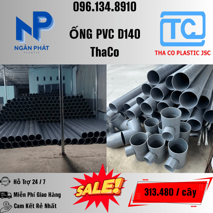 Giá Ống Nhựa 140 ThaCo Mới Nhất