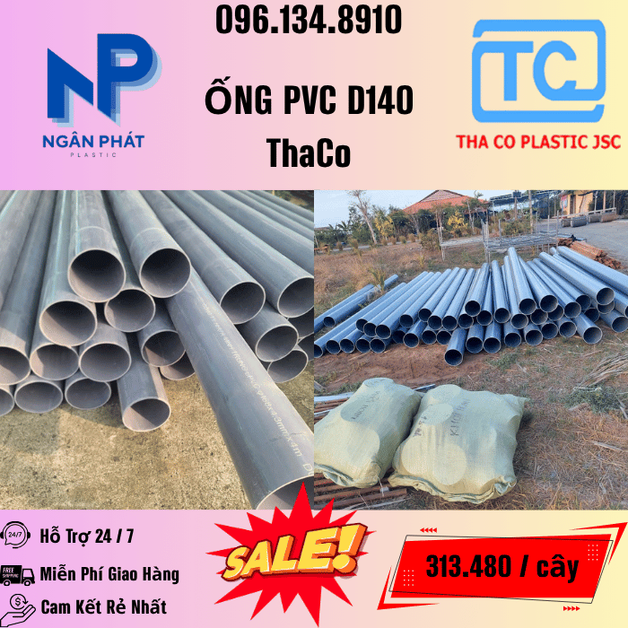 Giá Ống Nhựa 140 ThaCo Mới Nhất Giá Ống Nhựa 140 ThaCo Mới Nhất