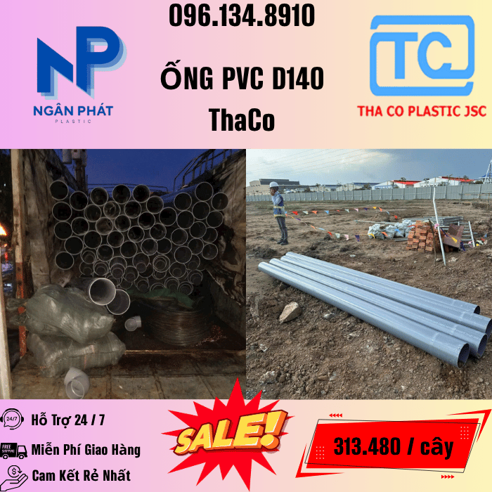 Giá Ống Nhựa 140 ThaCo Mới Nhất