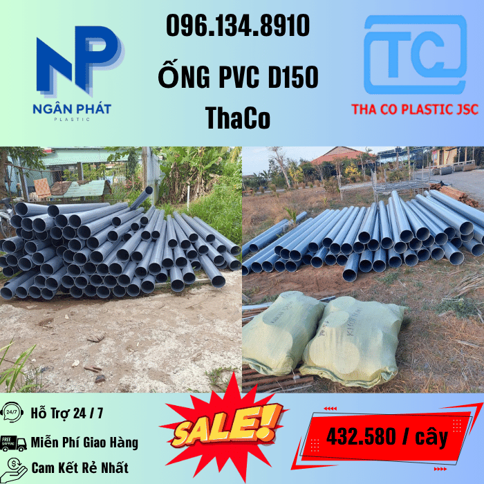 Giá Ống Nhựa 150 ThaCo Mới Nhất