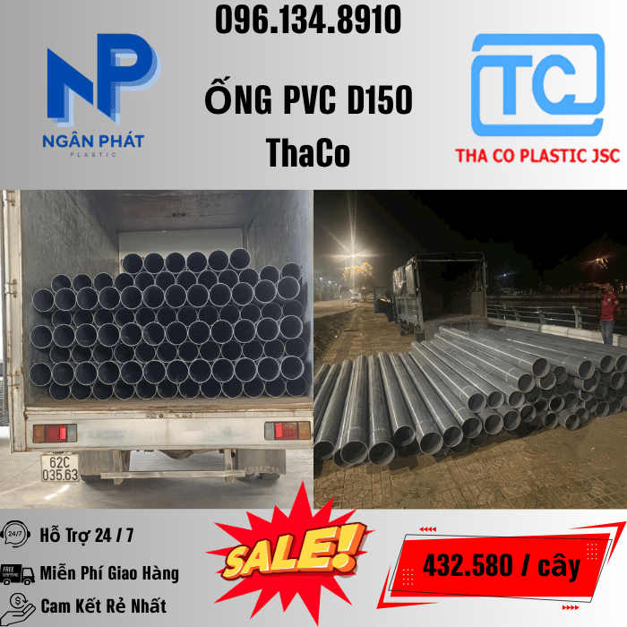 Giá Ống Nhựa 150 ThaCo Mới Nhất