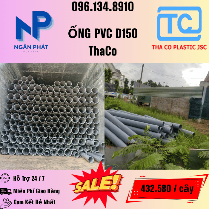 Giá Ống Nhựa 150 ThaCo Mới Nhất