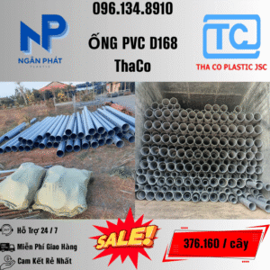 Giá Ống Nhựa 168 ThaCo Mới Nhất