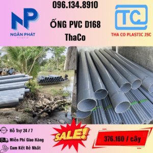 Giá Ống Nhựa 168 ThaCo Mới Nhất