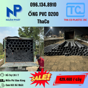 Giá Ống Nhựa 200 ThaCo Mới Nhất