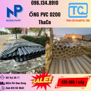 Giá Ống Nhựa 200 ThaCo Mới Nhất